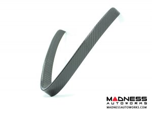 Alfa Romeo Stelvio Front V Shield Grill Frame + Emblem Frame Kit - Carbon Fiber - Feroce Carbon